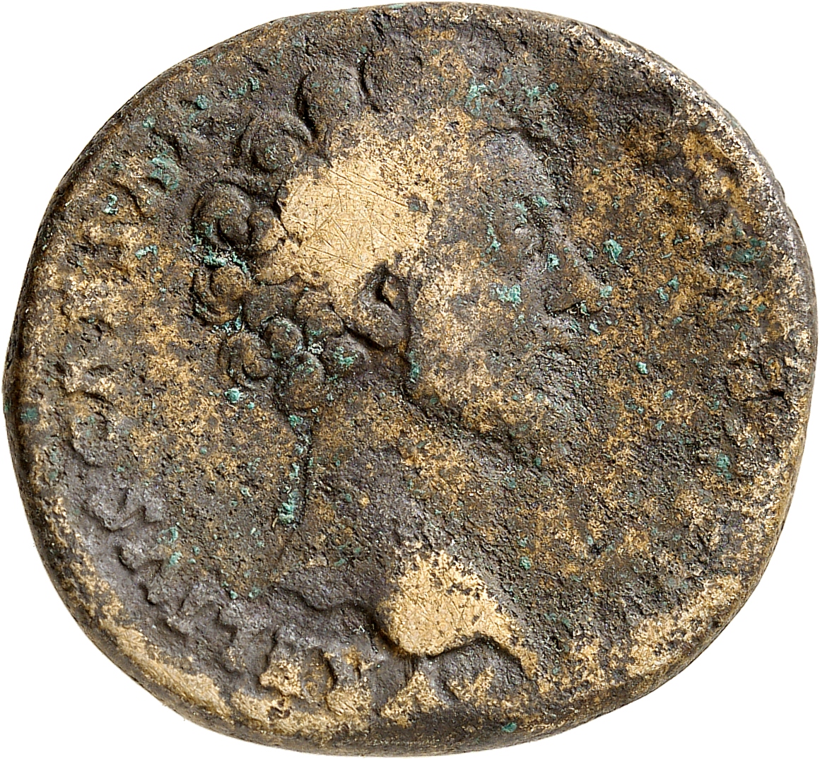 RIC III Antoninus Pius 1338A Antoninus Pius obverse, Head of Marcus Aurelius, bare, right