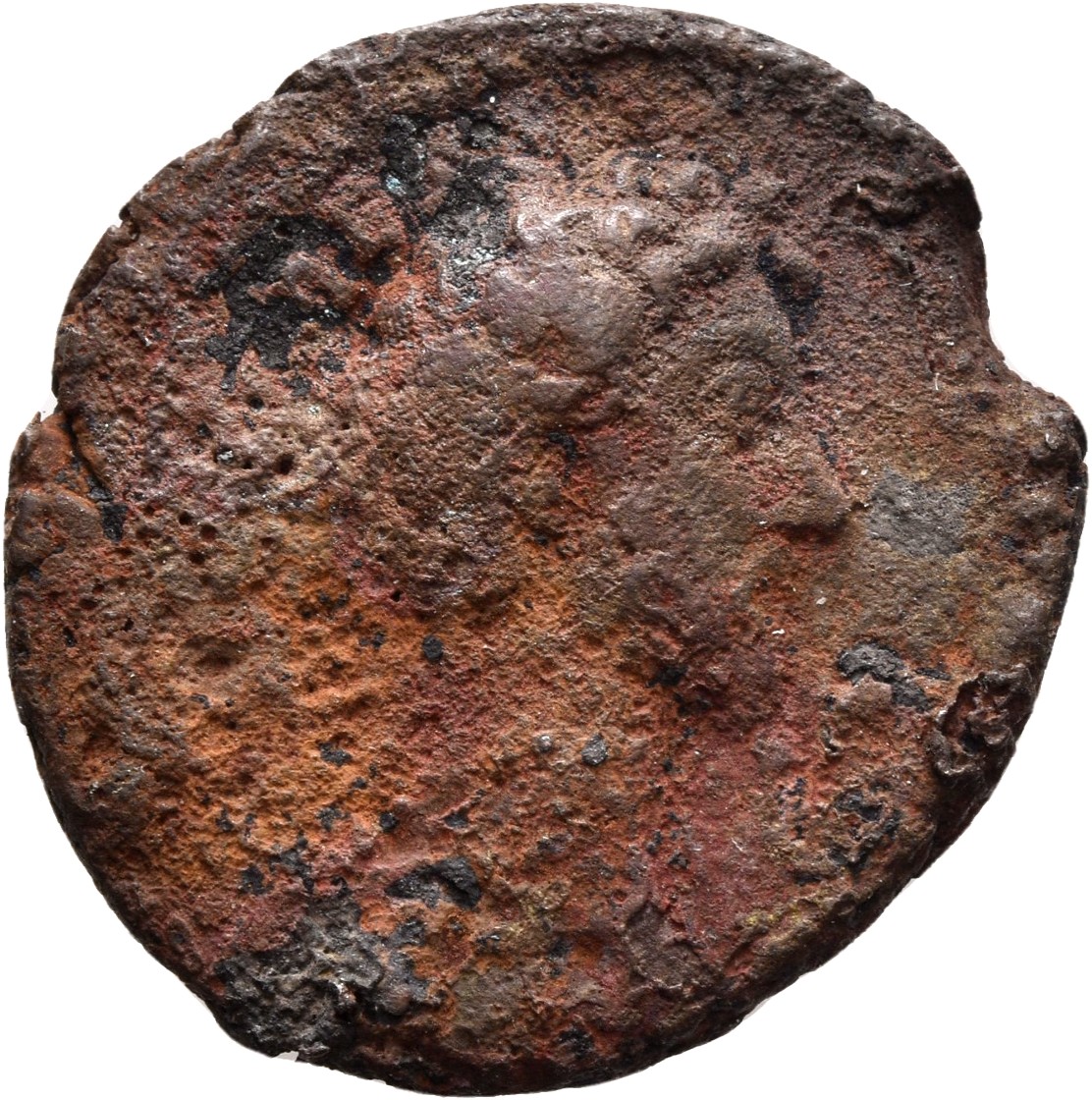 RIC III Antoninus Pius 1341A (as) Antoninus Pius obverse, Head of Marcus Aurelius, bare, right