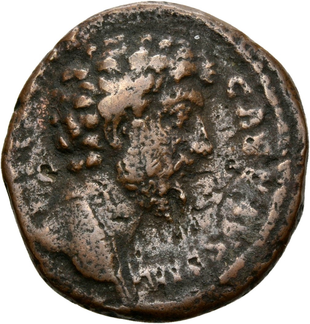 RIC III Antoninus Pius 1355Ba (as) Antoninus Pius obverse, Head of Marcus Aurelius, bare, right