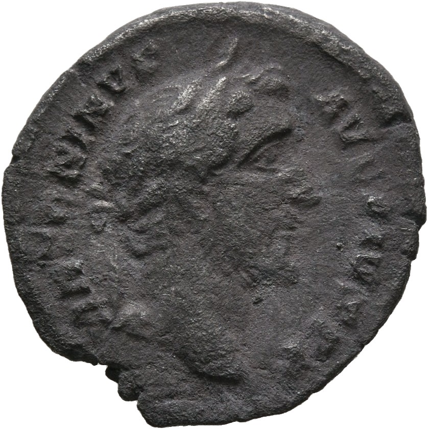 Antoninus Pius obverse — Head of Antoninus Pius, laureate, right