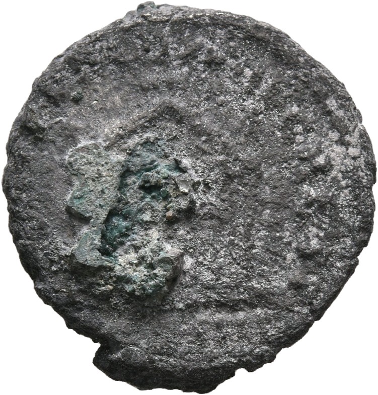 RIC III Antoninus Pius 143 (denarius) Antoninus Pius reverse, Front view of octastyle temple, containing statues of Divus ...