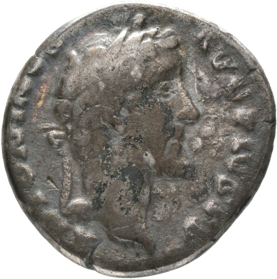 RIC III Antoninus Pius 156 Antoninus Pius obverse, Head of Antoninus Pius, laureate, right