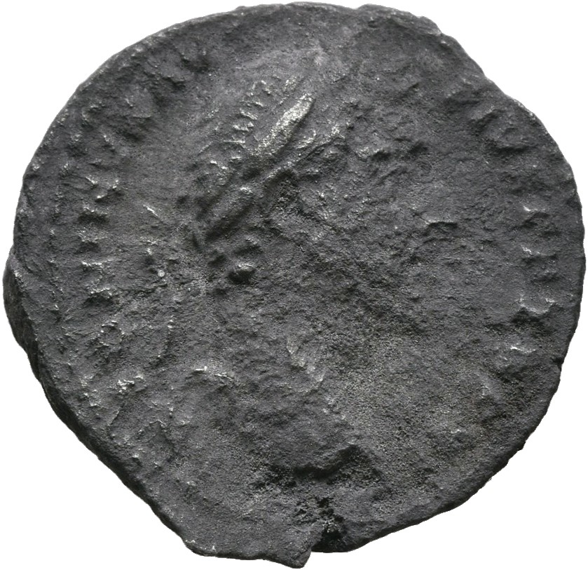 RIC III Antoninus Pius 171A (denarius) Antoninus Pius obverse, Head of Antoninus Pius, laureate, right