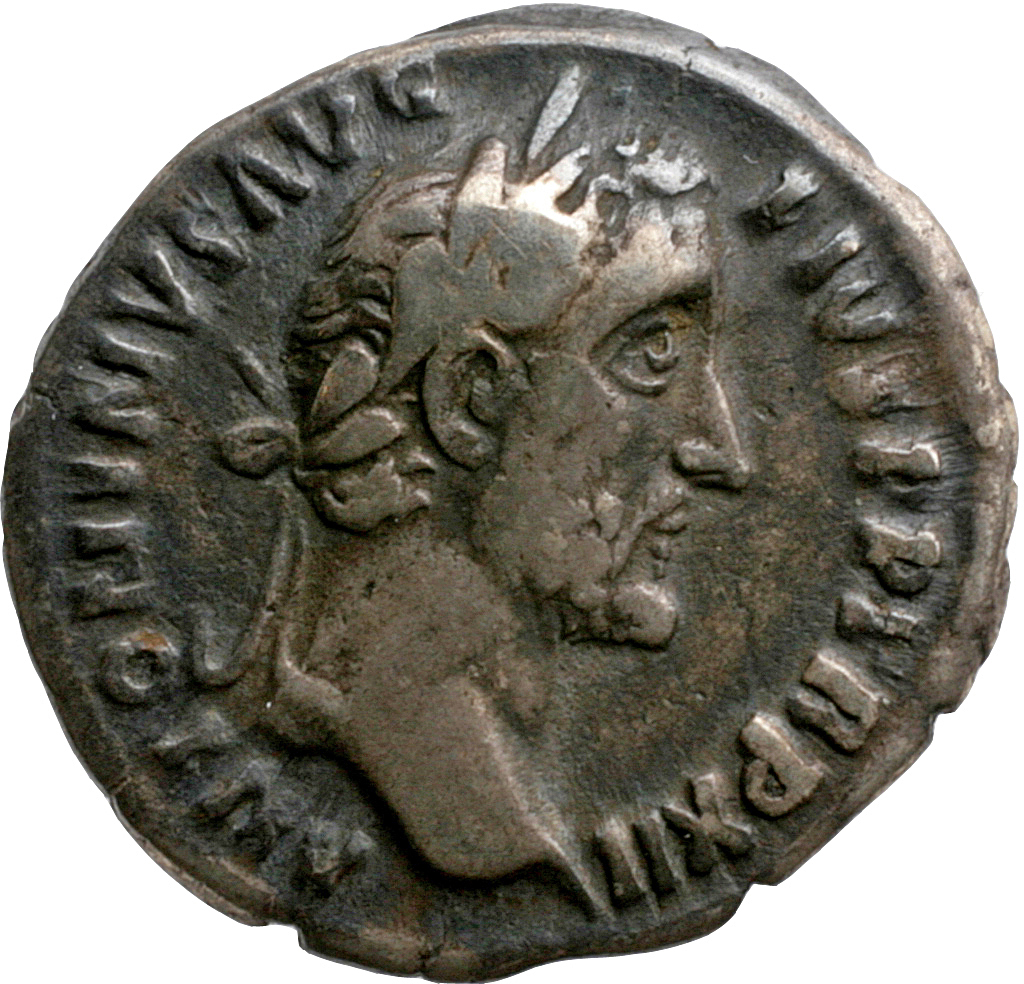RIC III Antoninus Pius 179 Antoninus Pius obverse, Head of Antoninus Pius, laureate, right