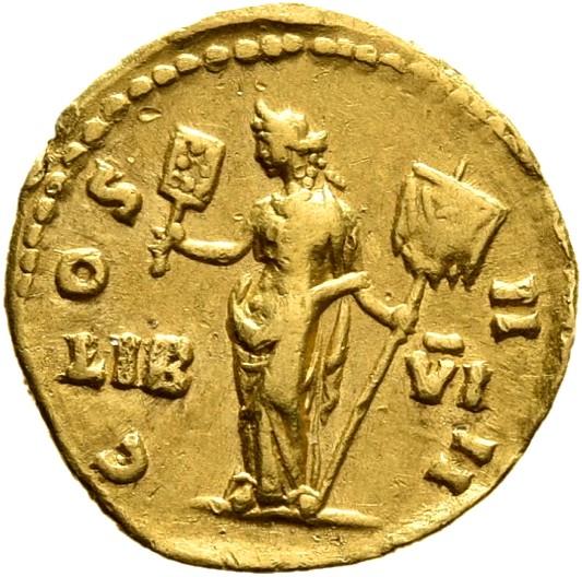 RIC III Antoninus Pius 198B Antoninus Pius reverse, Liberalitas, draped, standing left, holding account board in right han...