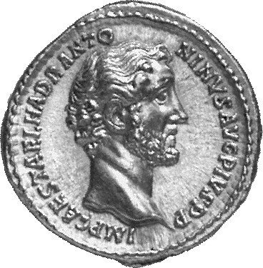 RIC III Antoninus Pius 213 Antoninus Pius obverse, Head of Antoninus Pius, bare, right