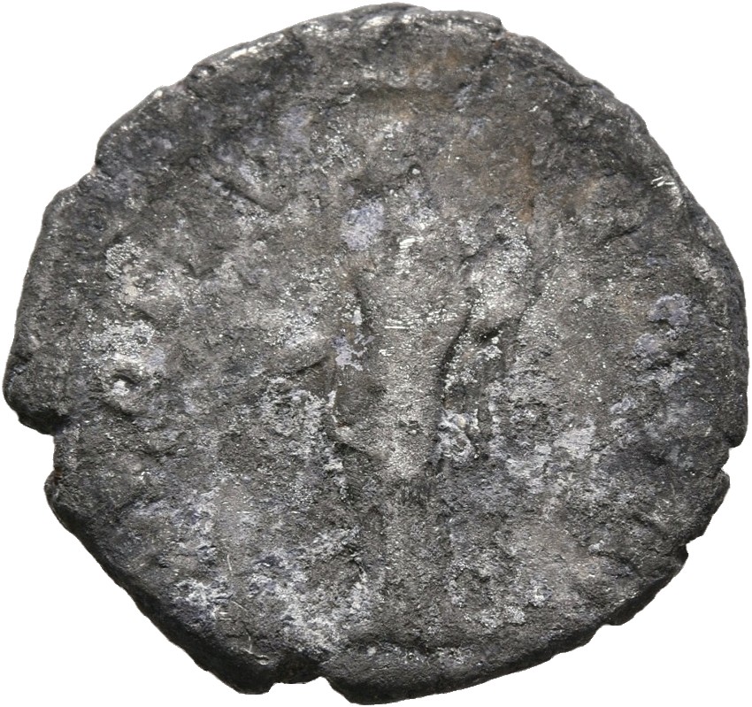 RIC III Antoninus Pius 216Aa Antoninus Pius reverse, Pax, draped, standing left, holding branch, slightly downwards, in ri...