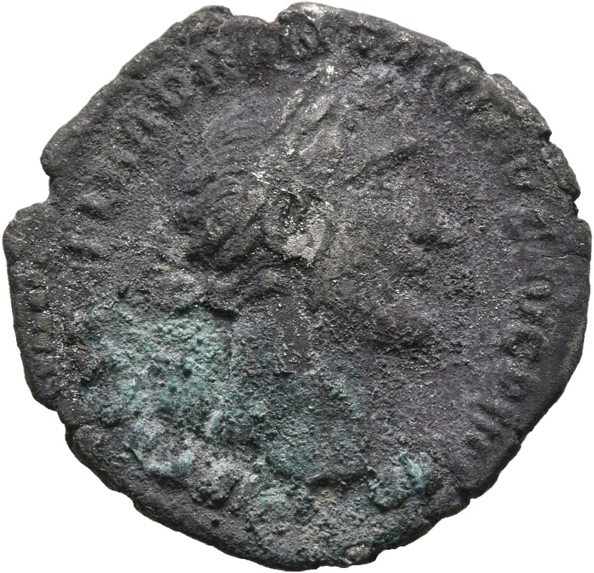RIC III Antoninus Pius 216Aa Antoninus Pius obverse, Head of Antoninus Pius, laureate, right