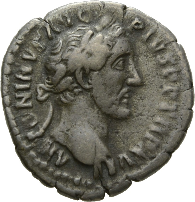Antoninus Pius obverse — Head of Antoninus Pius, laureate, right