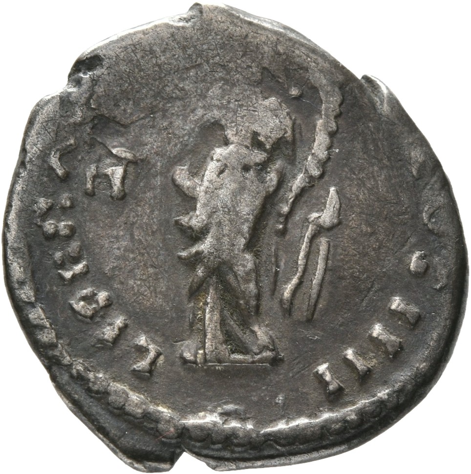 RIC III Antoninus Pius 235 Antoninus Pius reverse, Liberalitas, draped, standing left, holding up abacus in right hand and...