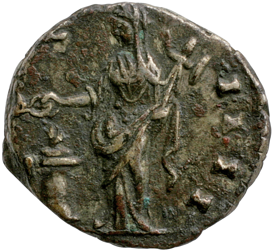 RIC III Antoninus Pius 238 Antoninus Pius reverse, Vesta, veiled, draped, standing left, sacrificing out of patera in righ...