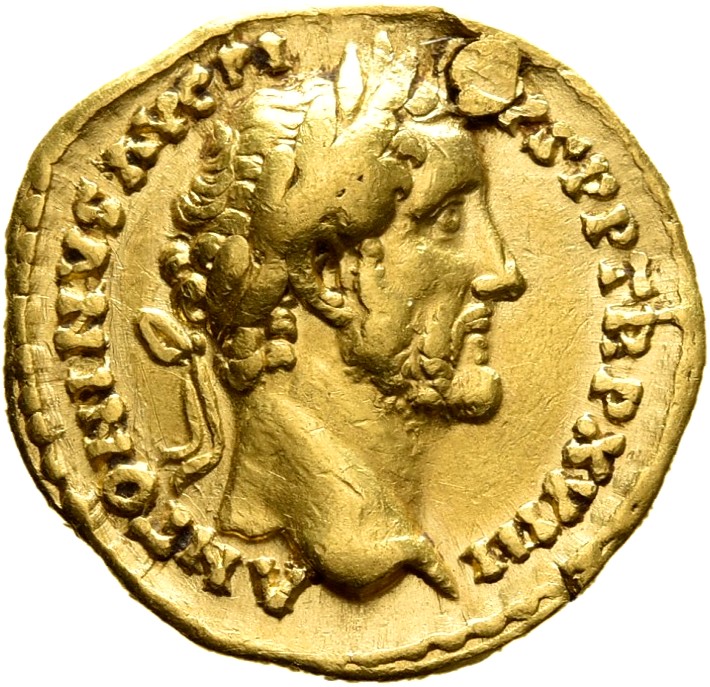 RIC III Antoninus Pius 241 Antoninus Pius obverse, Head of Antoninus Pius, laureate, right