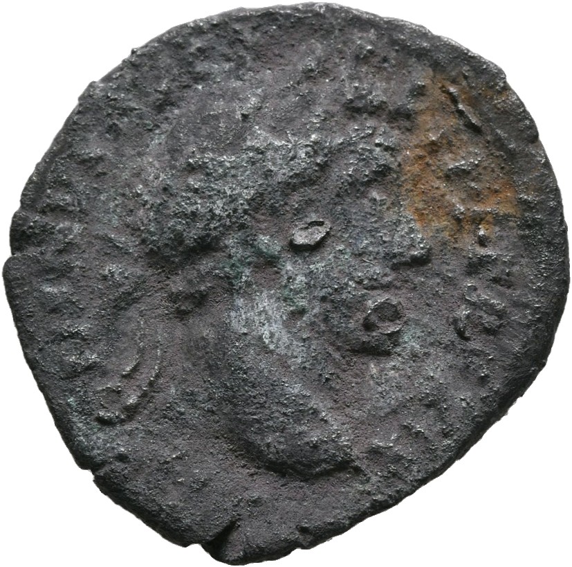 RIC III Antoninus Pius 246 Antoninus Pius obverse, Head of Antoninus Pius, laureate, right