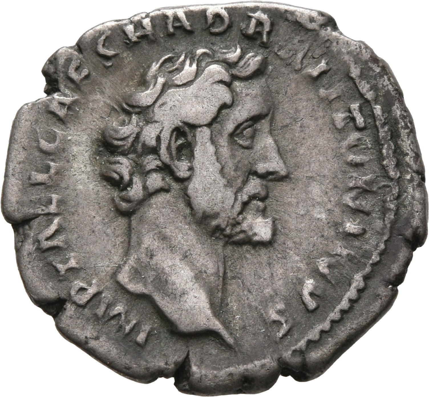 RIC III Antoninus Pius 25 Antoninus Pius obverse, Head of Antoninus Pius, bare, right