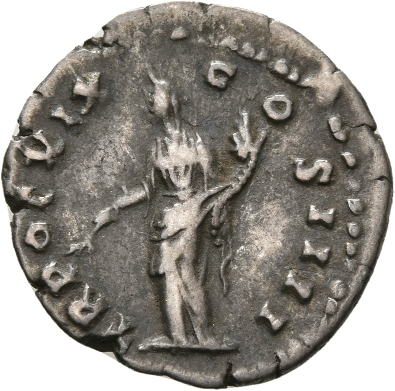 RIC III Antoninus Pius 252 Antoninus Pius reverse, Pax, draped, standing left, holding branch in extended right hand and c...