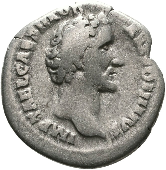 RIC III Antoninus Pius 26a Antoninus Pius obverse, Head of Antoninus Pius, bare, right