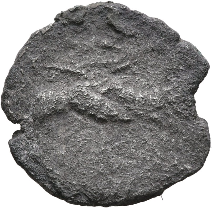RIC III Antoninus Pius 26c Antoninus Pius reverse, Clasped hands holding caduceus (sometimes winged) and two corn-ears