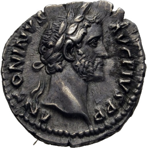 RIC III Antoninus Pius 283A Antoninus Pius obverse, Head of Antoninus Pius, laureate, right