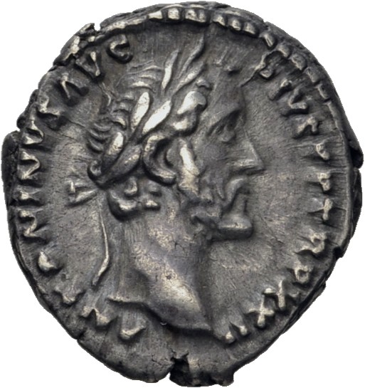 RIC III Antoninus Pius 290A Antoninus Pius obverse, Head of Antoninus Pius, laureate, right