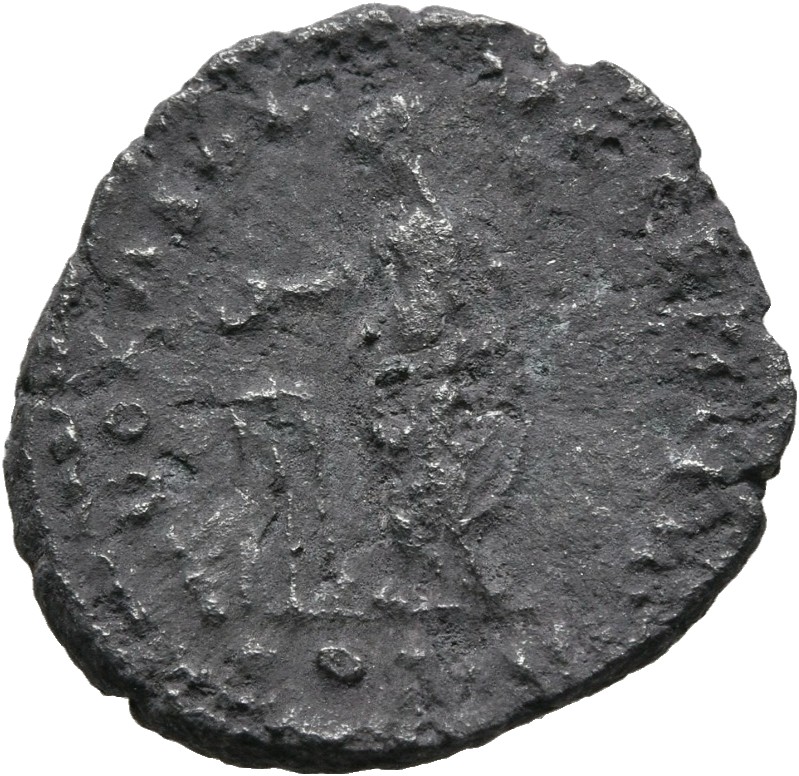 RIC III Antoninus Pius 292A (denarius) Antoninus Pius reverse, Antoninus Pius, veiled, togate. standing left, sacrificing ...