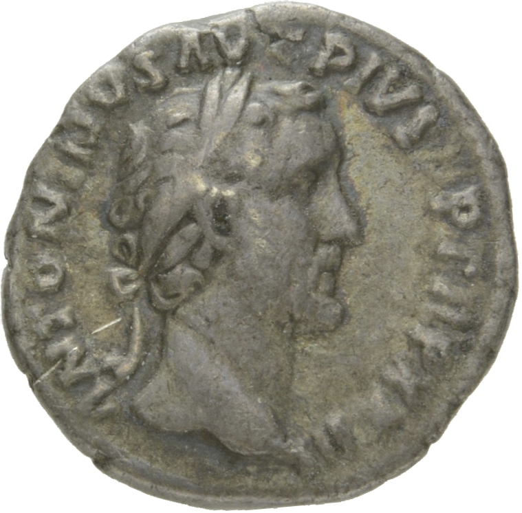 RIC III Antoninus Pius 300A Antoninus Pius obverse, Head of Antoninus Pius, laureate, right
