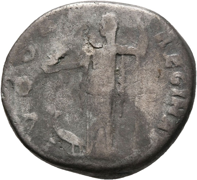 RIC III Antoninus Pius 338 (denarius) Antoninus Pius reverse, Juno, veiled, draped, standing left, holding patera in exten...