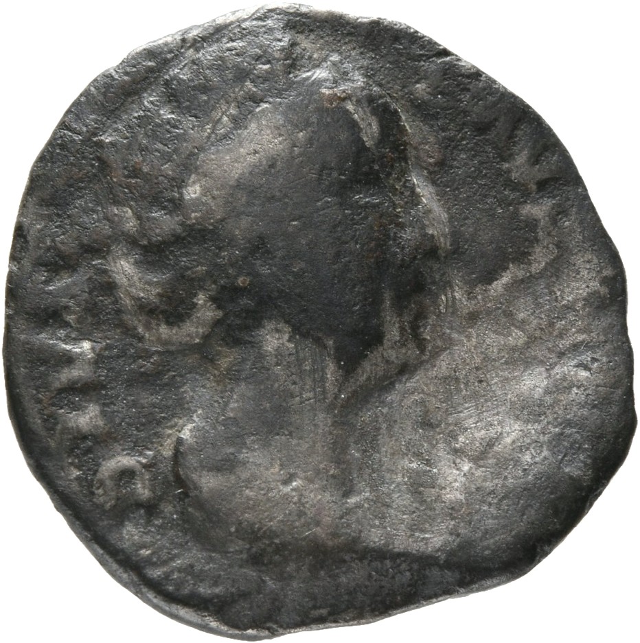 RIC III Antoninus Pius 346A Antoninus Pius obverse, Bust of Faustina the Elder, draped, right, hair elaborately waved in s...