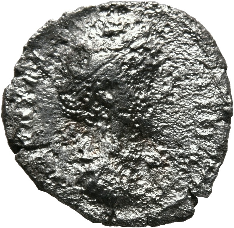 RIC III Antoninus Pius 348a (denarius) Antoninus Pius obverse, Bust of Faustina the Elder, draped, right, hair elaborately...