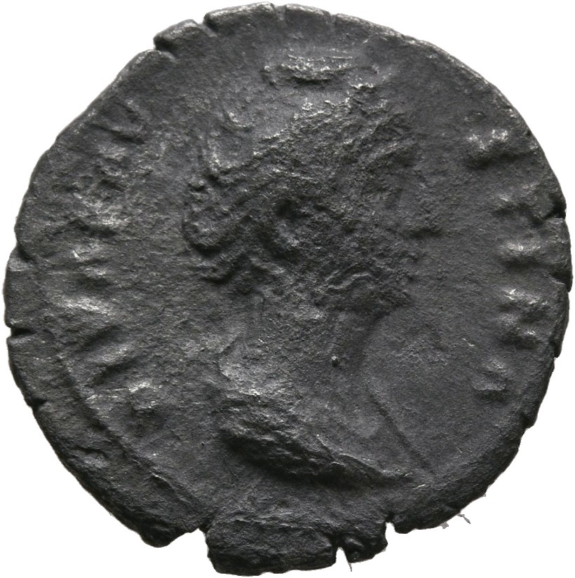 RIC III Antoninus Pius 353a Antoninus Pius obverse, Bust of Faustina the Elder, draped, right, hair elaborately waved in s...