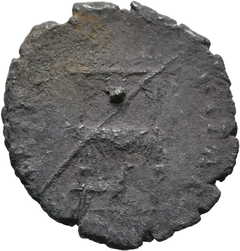 RIC III Antoninus Pius 353b Antoninus Pius reverse, Throne, draped and ornamented, against which rests transverse sceptre,...