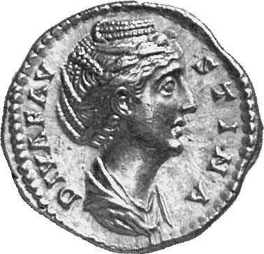 RIC III Antoninus Pius 356a (aureus) Antoninus Pius obverse, Bust of Faustina the Elder, draped, right, hair elaborately w...