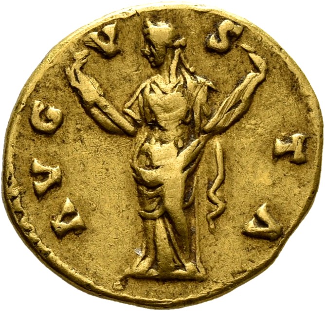 RIC III Antoninus Pius 357Aa Antoninus Pius reverse, Ceres, veiled, draped, standing left, holding out torch in each hand