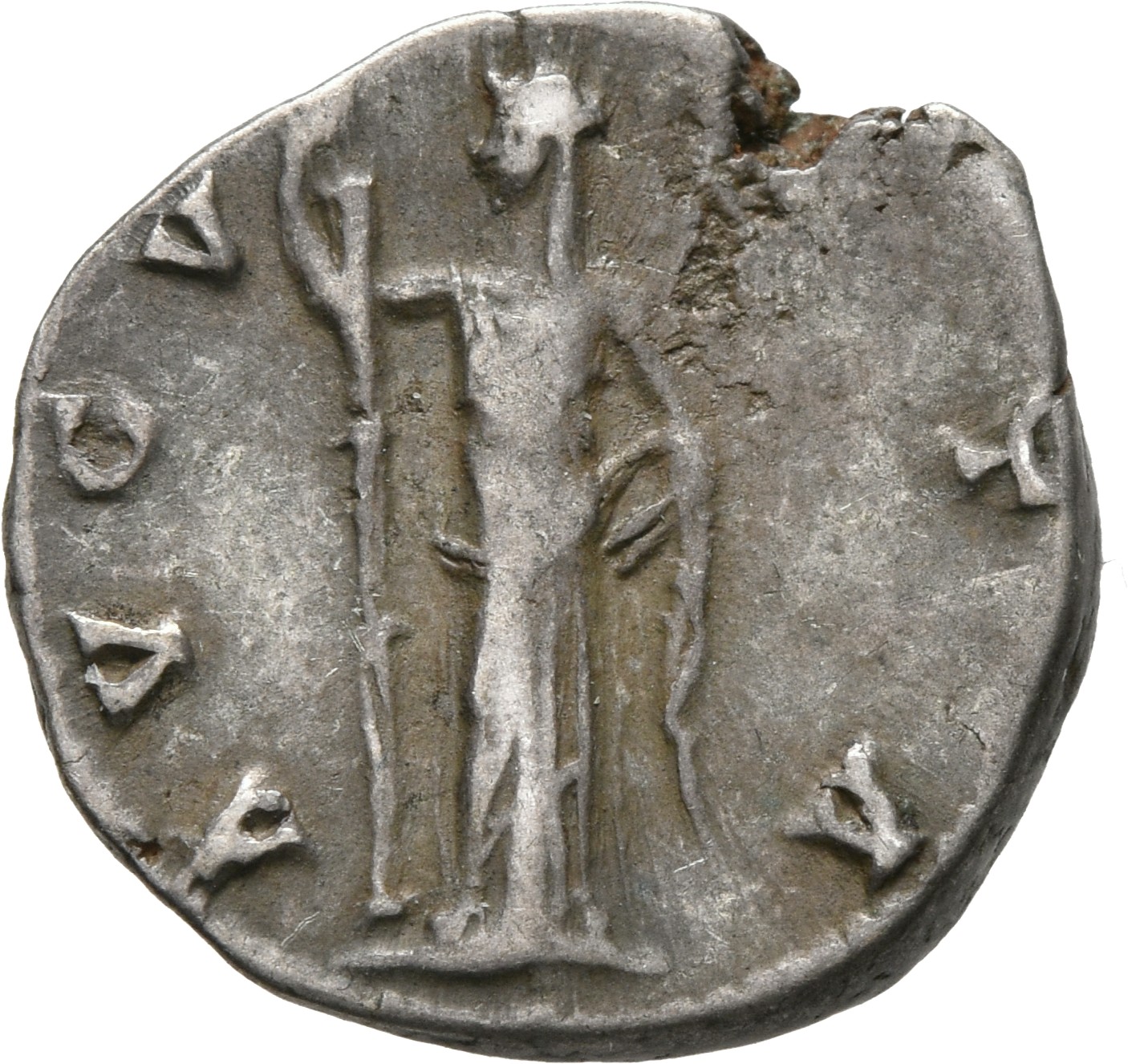 RIC III Antoninus Pius 362 Antoninus Pius reverse, Ceres, veiled, draped, standing front, head left, holding long torch, v...