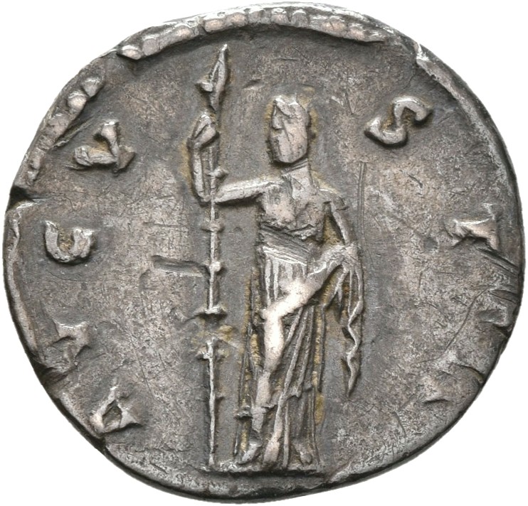 RIC III Antoninus Pius 362 Antoninus Pius reverse, Ceres, veiled, draped, standing front, head left, holding long torch, v...