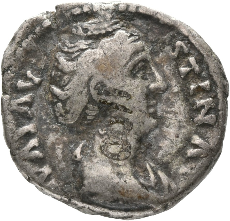 RIC III Antoninus Pius 363 Antoninus Pius obverse, Bust of Faustina the Elder, draped, right, hair elaborately waved in se...