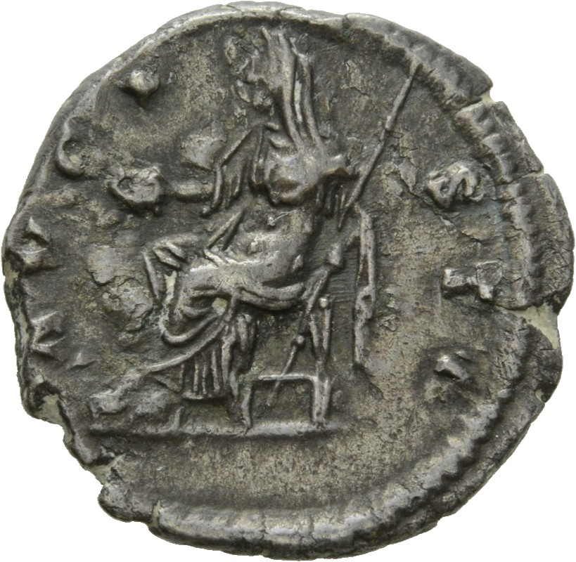 RIC III Antoninus Pius 371 Antoninus Pius reverse, Vesta, veiled, draped, seated, left on low seat, holding patera in exte...