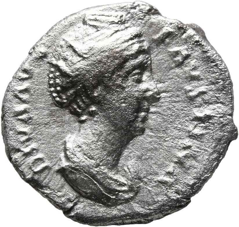 RIC III Antoninus Pius 395Ca Antoninus Pius obverse, Bust of Faustina the Elder, draped, right, hair elaborately waved in ...