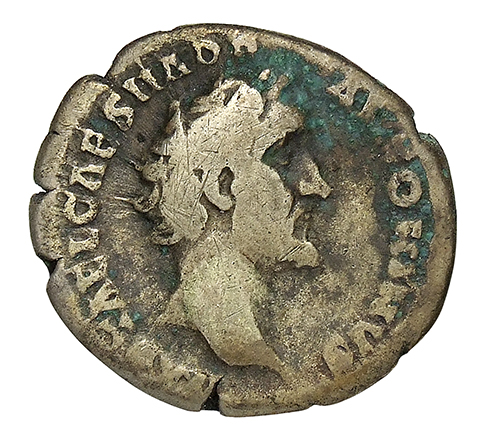 RIC III Antoninus Pius 40 Antoninus Pius obverse, Head of Antoninus Pius, bare, right