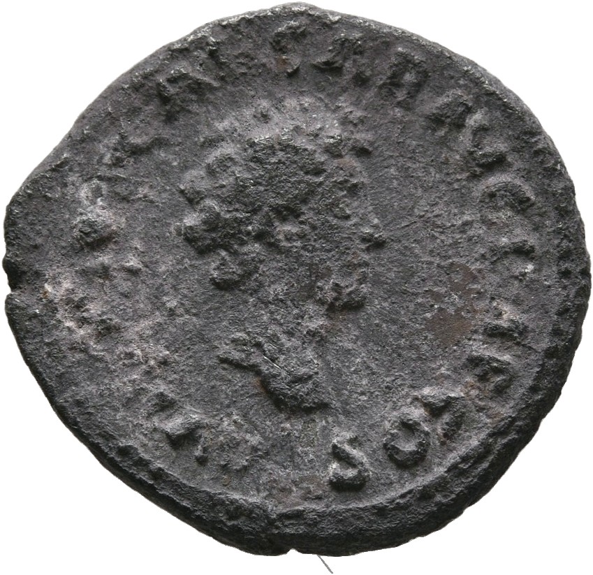 RIC III Antoninus Pius 415A (denarius) Antoninus Pius reverse, Head of Marcus Aurelius, bare, right