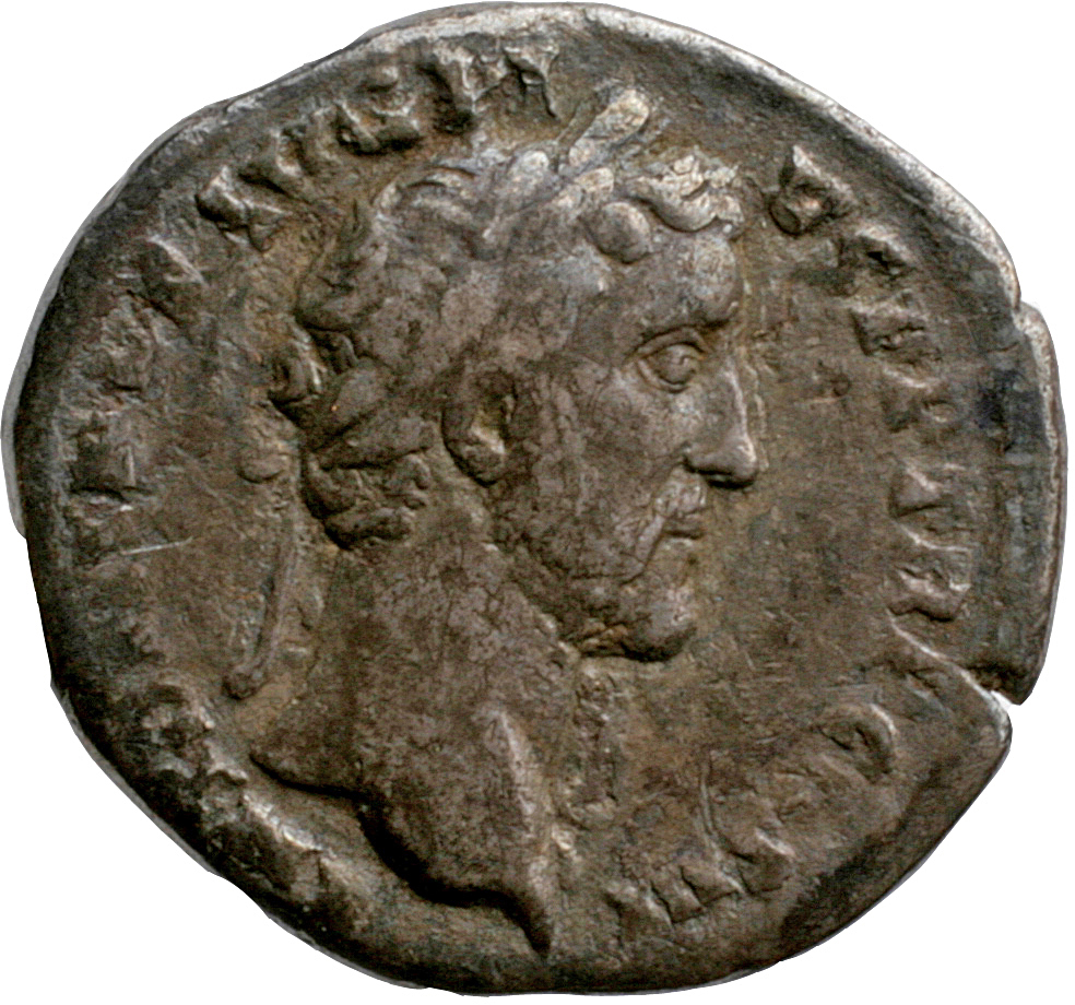 RIC III Antoninus Pius 417A Antoninus Pius obverse, Head of Antoninus Pius, laureate, right