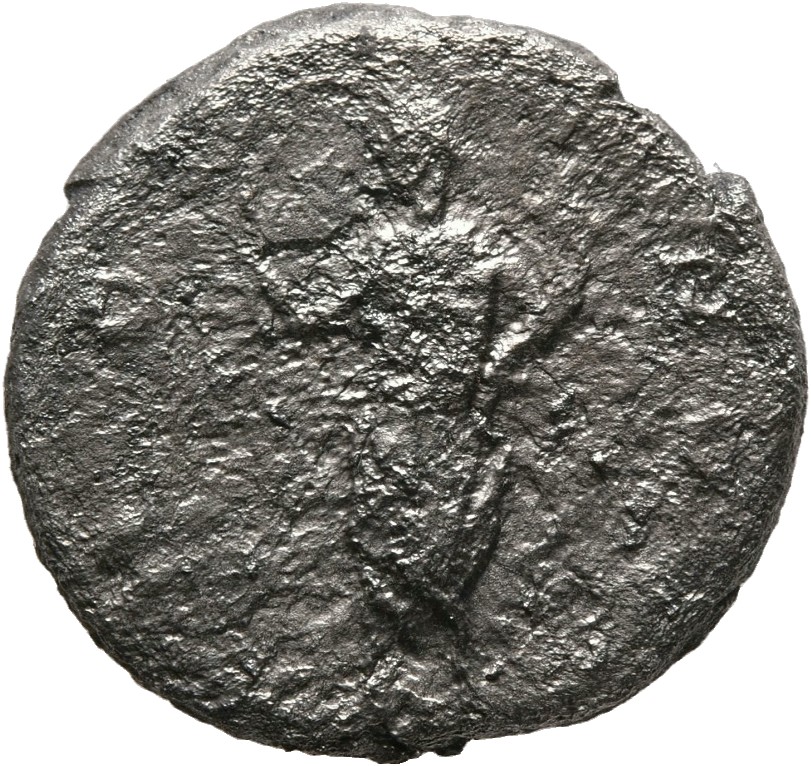 RIC III Antoninus Pius 422 (denarius) Antoninus Pius reverse, Honos, togate, standing left, holding branch in raised right...