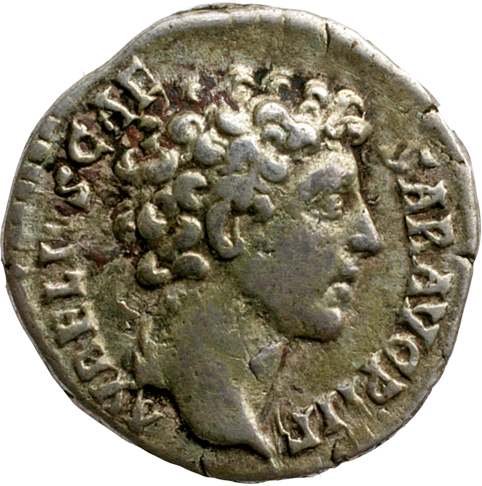 RIC III Antoninus Pius 429A Antoninus Pius obverse, Head of Marcus Aurelius, bare, right