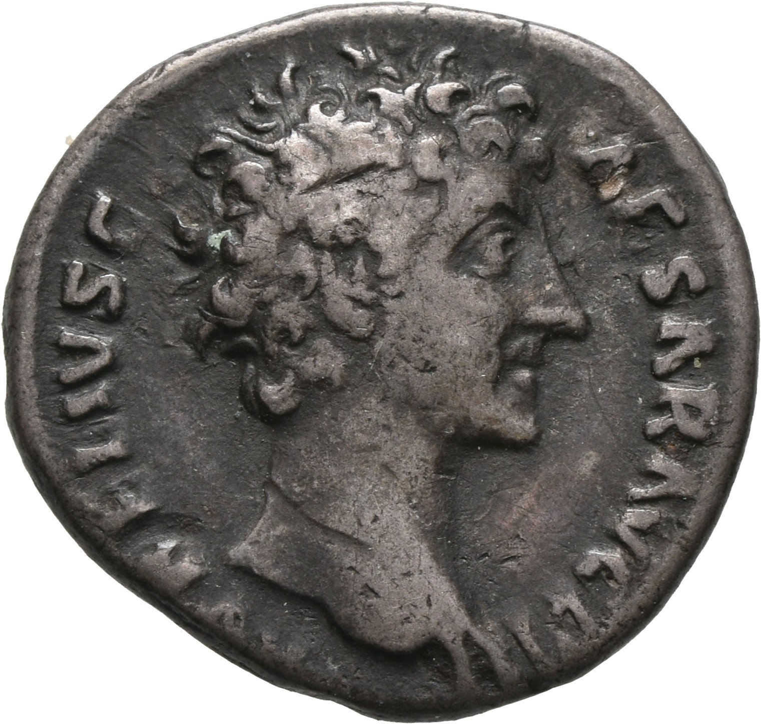 RIC III Antoninus Pius 437 Antoninus Pius obverse, Head of Marcus Aurelius, bare, right
