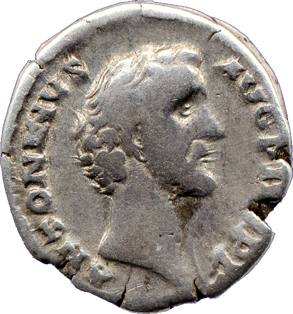 RIC III Antoninus Pius 45 Antoninus Pius obverse, Head of Antoninus Pius, bare, right