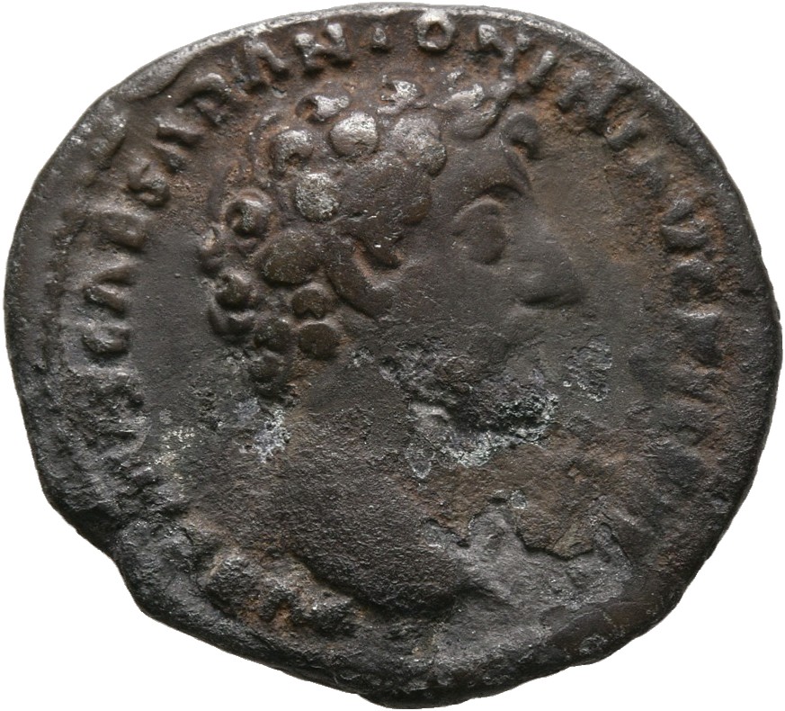 RIC III Antoninus Pius 456A (denarius) Antoninus Pius obverse, Head of Marcus Aurelius, bare, right