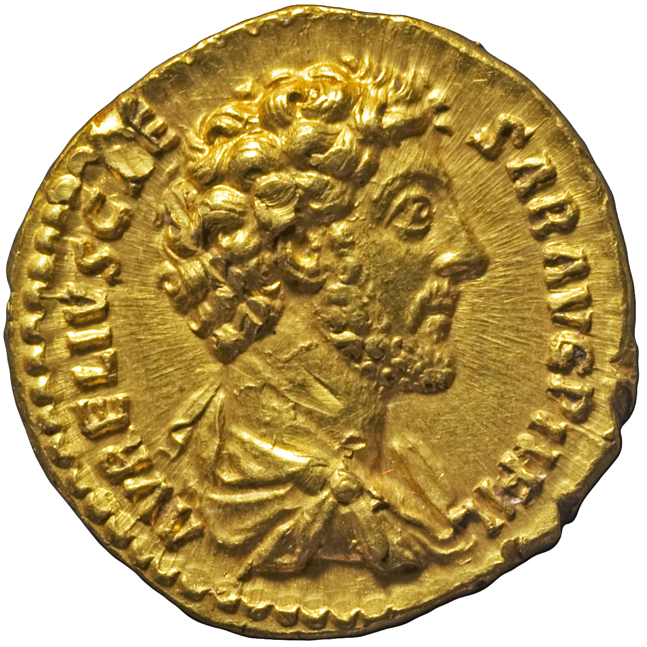 RIC III Antoninus Pius 457B Antoninus Pius obverse, Bust of Marcus Aurelius, bare-headed, draped, cuirassed, right