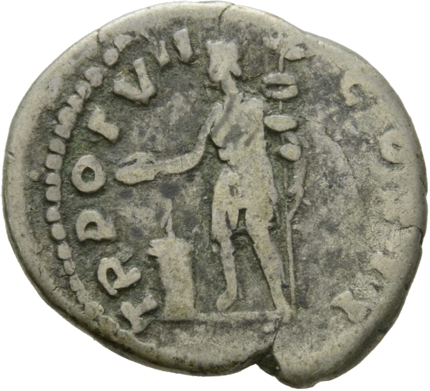 RIC III Antoninus Pius 458 Antoninus Pius reverse, Genius Exercitus, in military dress, standing left, sacrificing out of ...