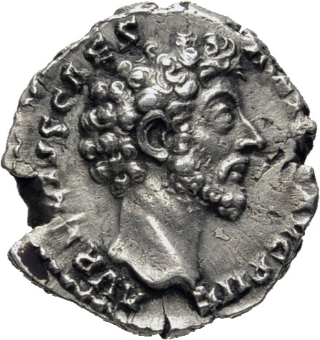 RIC III Antoninus Pius 468 Antoninus Pius obverse, Head of Marcus Aurelius, bare, right