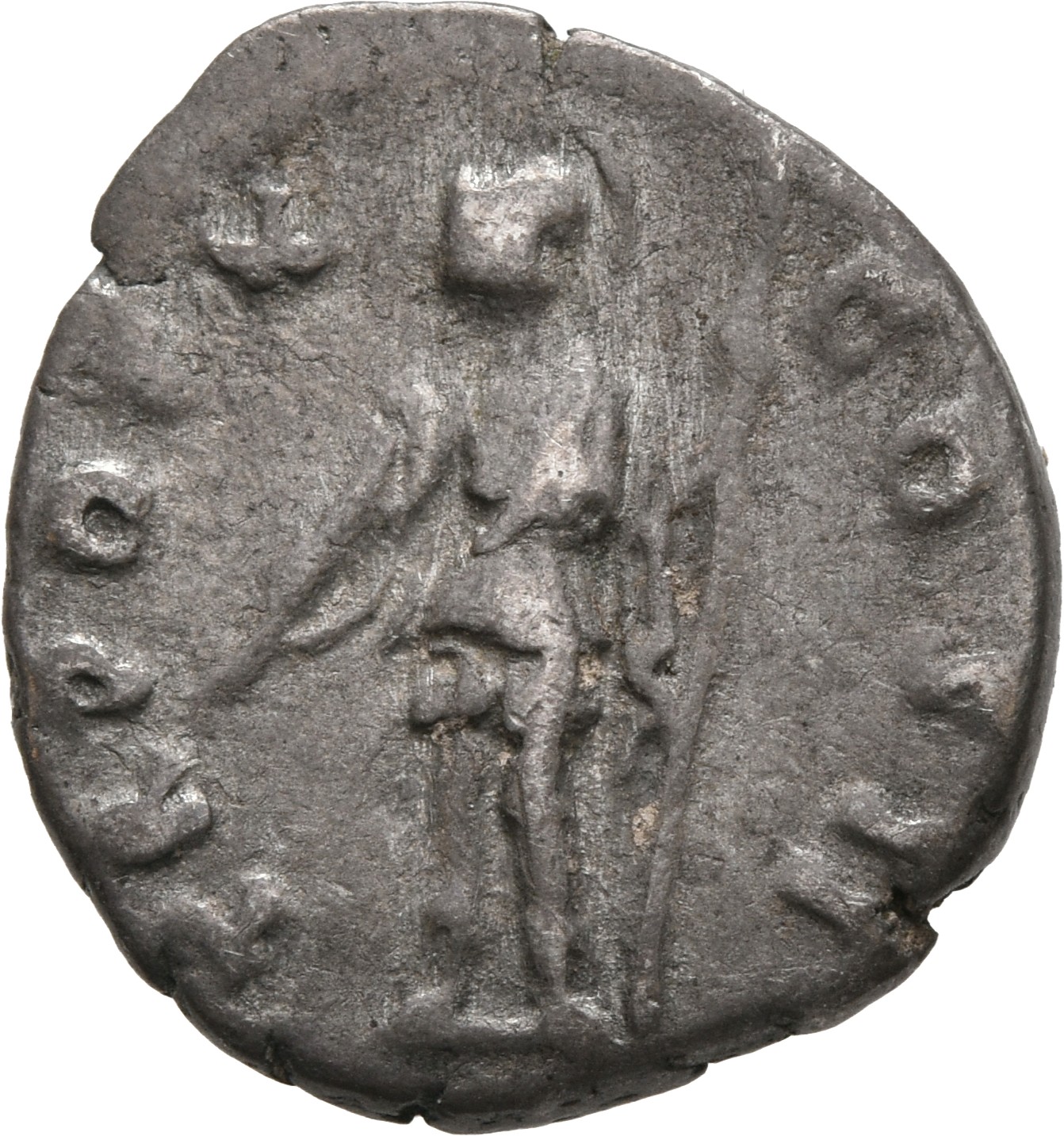 RIC III Antoninus Pius 468 Antoninus Pius reverse, Virtus, helmeted, in military dress, standing left, holding parazonium,...