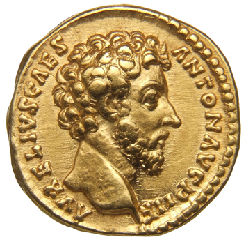 RIC III Antoninus Pius 469A Antoninus Pius obverse, Head of Marcus Aurelius, bare, right